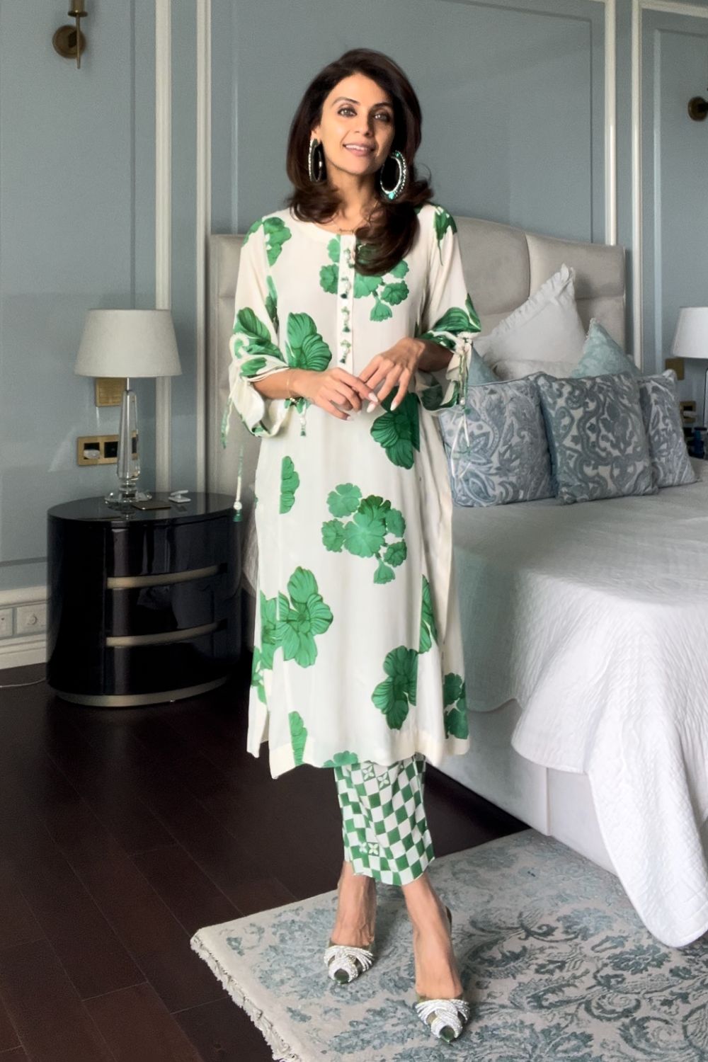 Nriti Shah In Our Aife Green Kurta Set