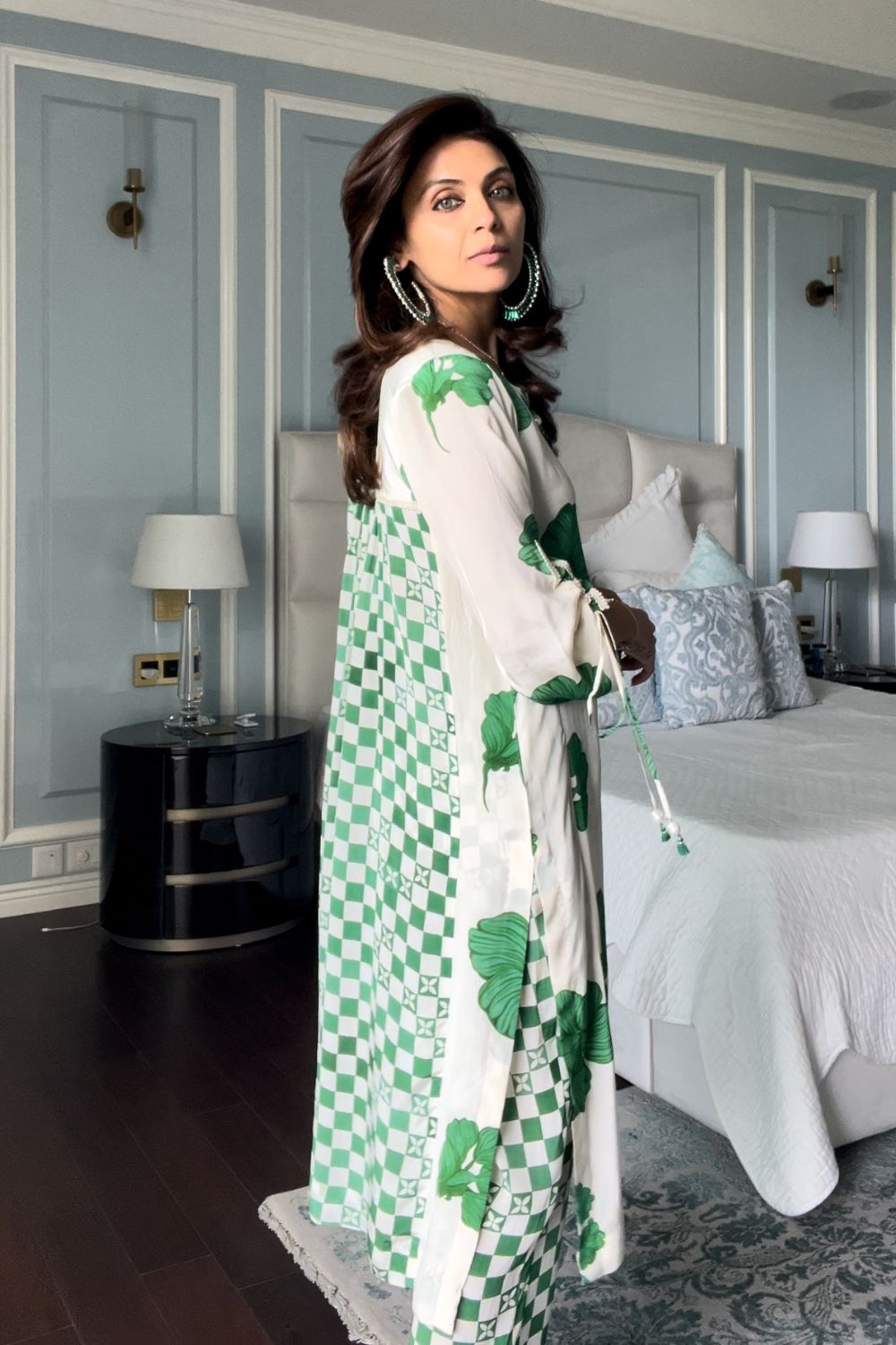 Nriti Shah In Our Aife Green Kurta Set