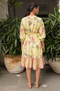 Yellow Periwrinkle Dress