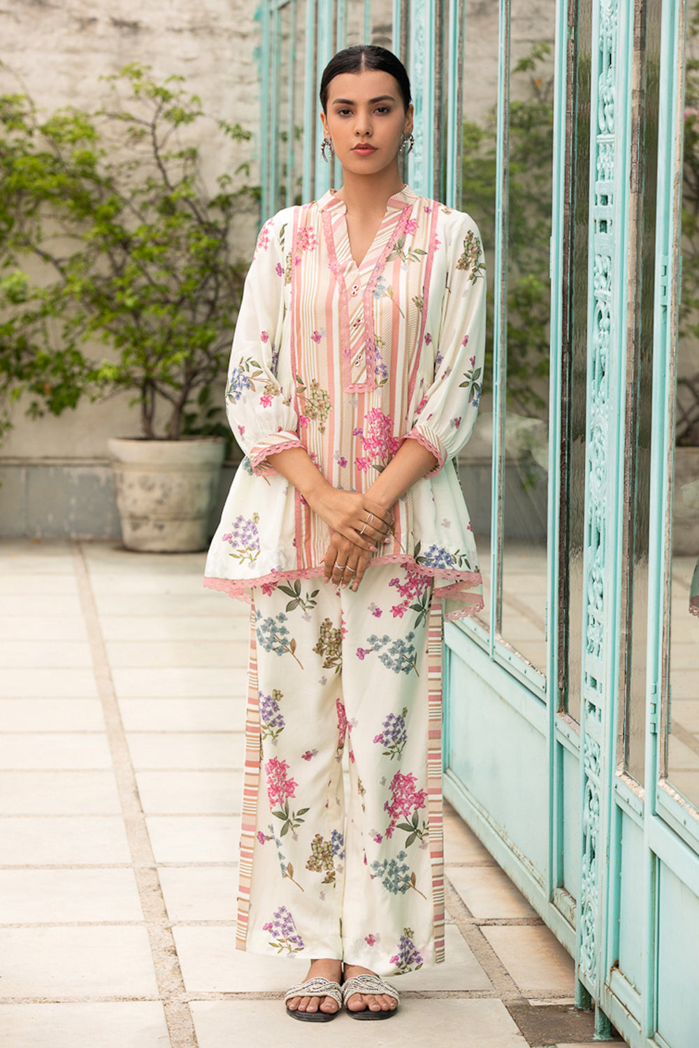 Smridhi In Our Ivory Magnolia Co-ord Set