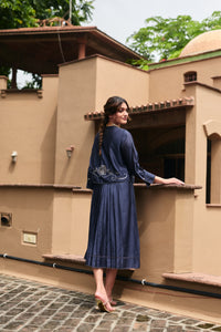 Aroha Midnight Blue Jacket Dress