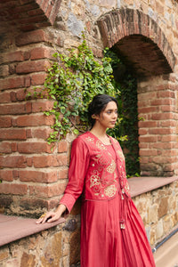 Aroha Poppy Red Jacket Dress