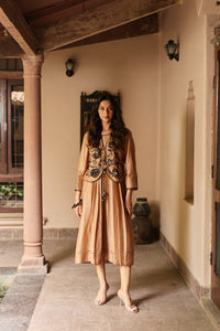 Aroha Mocha Brown Jacket Dress