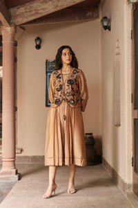 Aroha Mocha Brown Jacket Dress