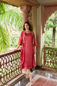 Reet Poppy Red Dress with Jacket