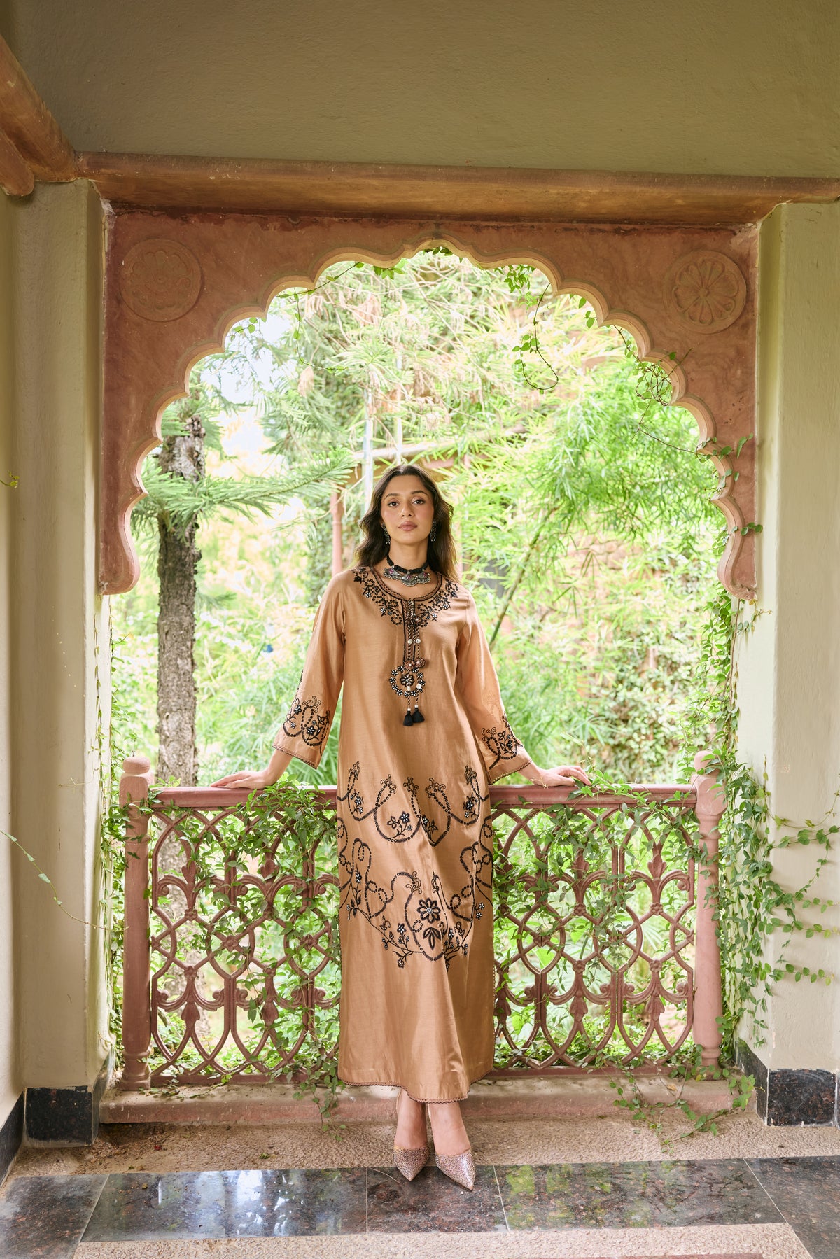 Zehra Mocha Dress