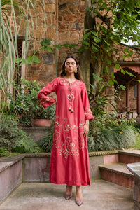 Zehra Poppy Red Dress
