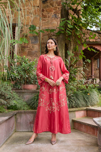 Zehra Poppy Red Dress