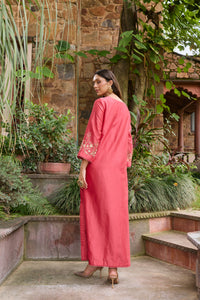 Zehra Poppy Red Dress