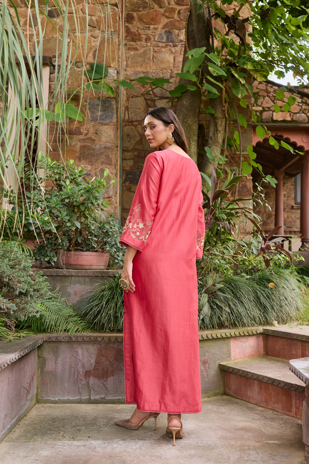 Zehra Poppy Red Dress
