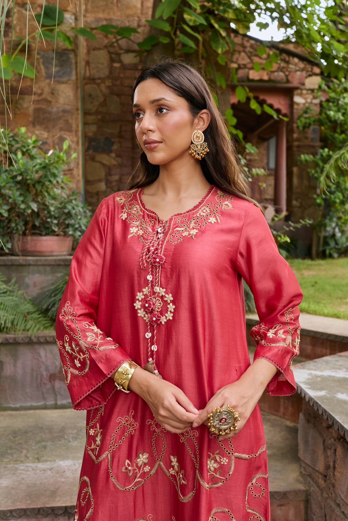 Zehra Poppy Red Dress