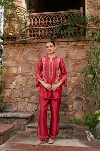 Sila poppy Red Co-ord set