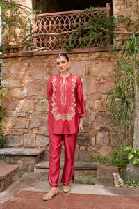 Sila poppy Red Co-ord set