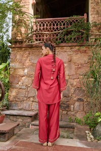 Sila poppy Red Co-ord set