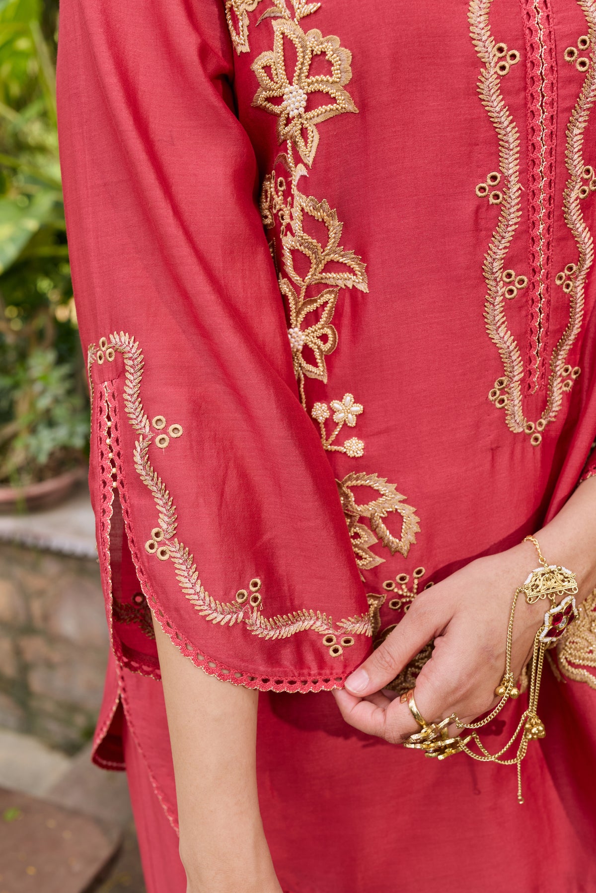 Sila poppy Red Co-ord set