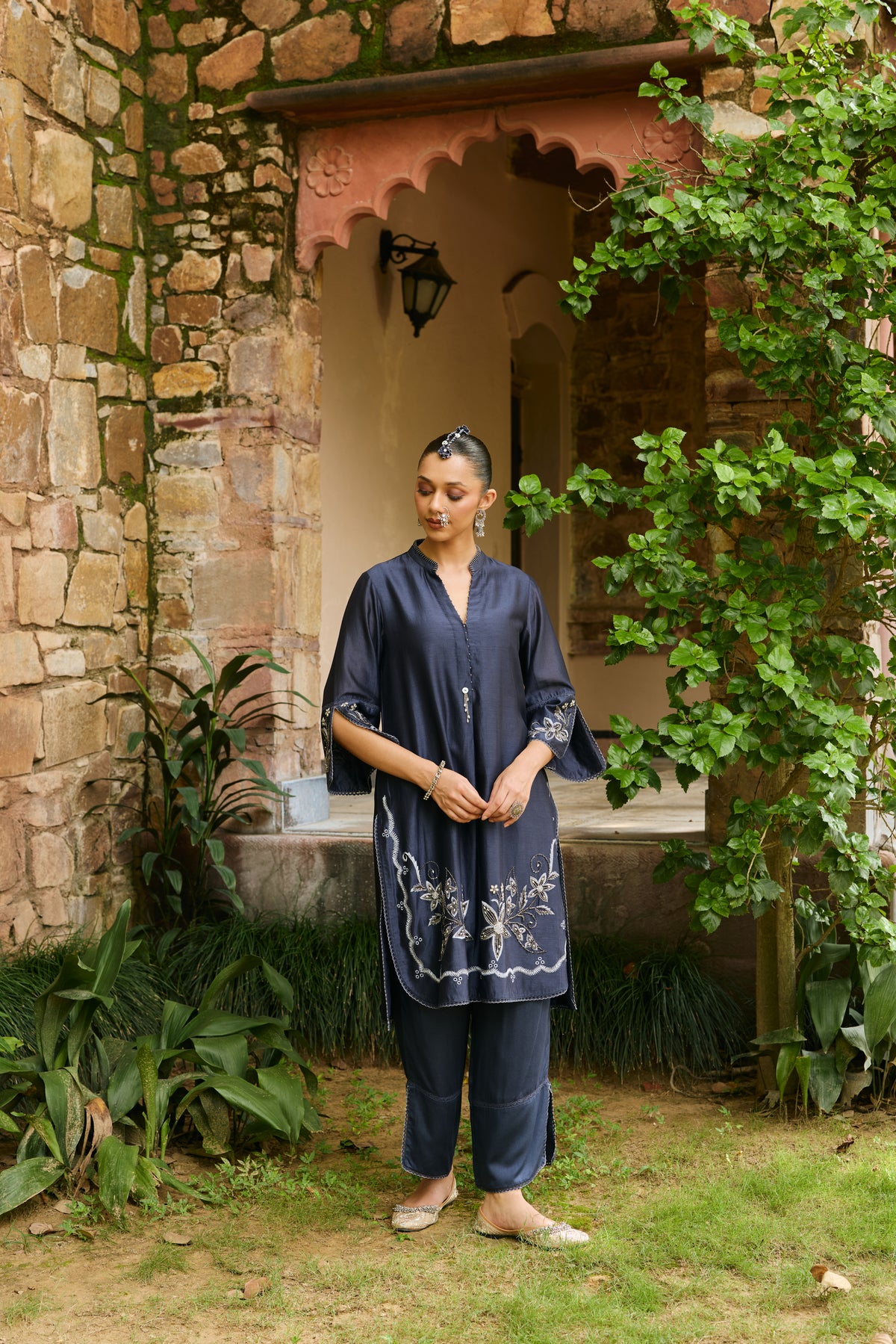 Aariz Midnight Blue co-ord set