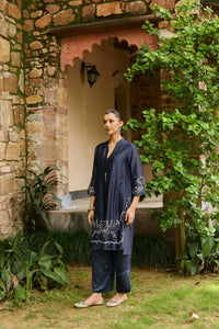 Aariz Midnight Blue co-ord set