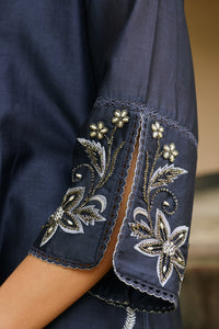 Aariz Midnight Blue co-ord set