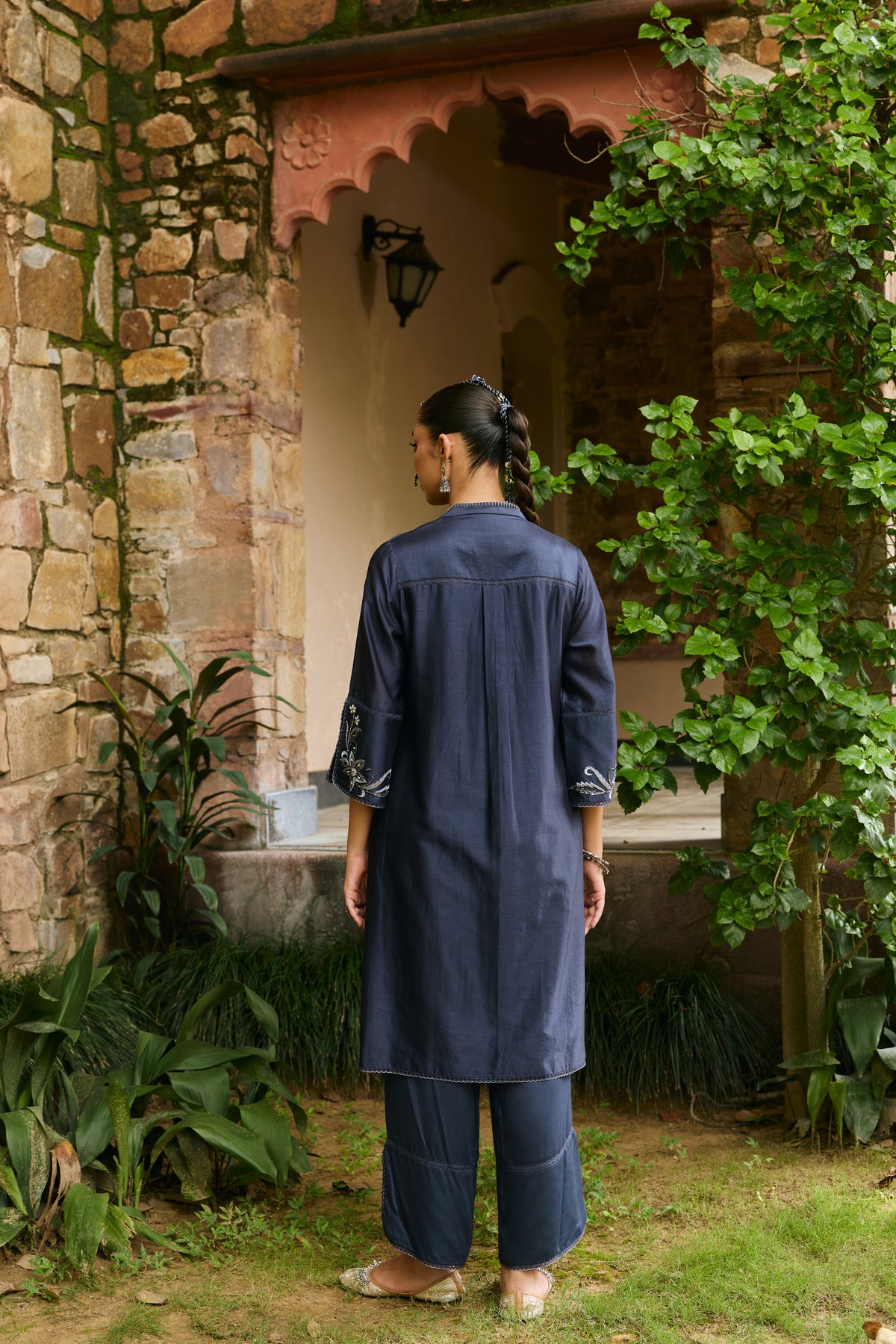 Aariz Midnight Blue co-ord set