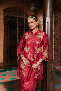 Aayat Poppy Red Kurta and Salwar Set