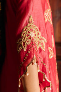 Zarya Poppy Red Kurta Set