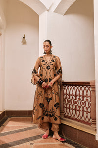 Zarya Mocha Kurta Set