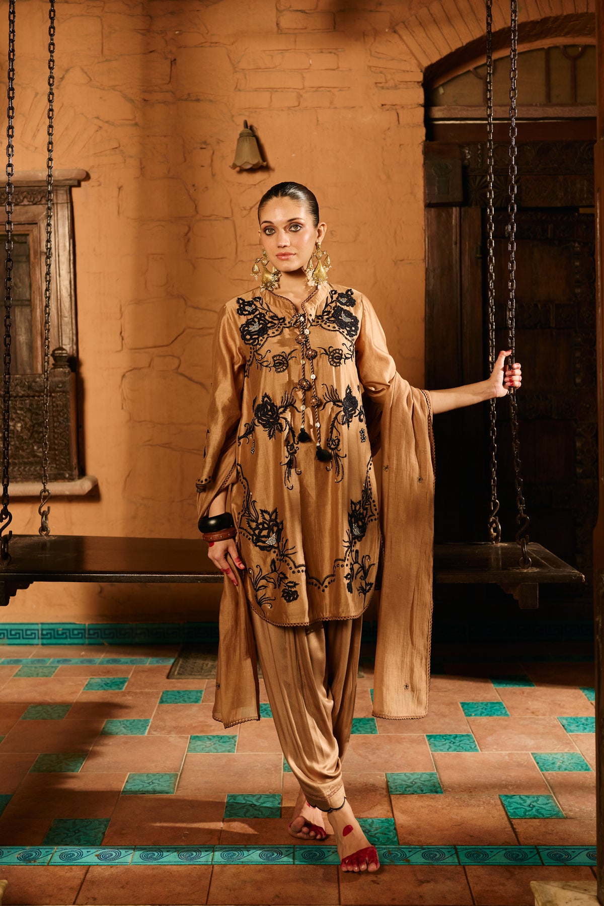Aayat Mocha Kurta and Salwar Set