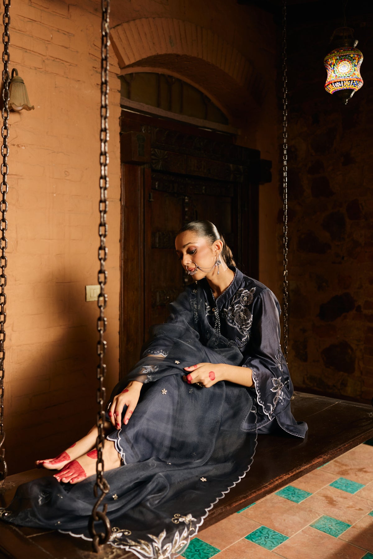 Aayat Blue Kurta and Salwar Set