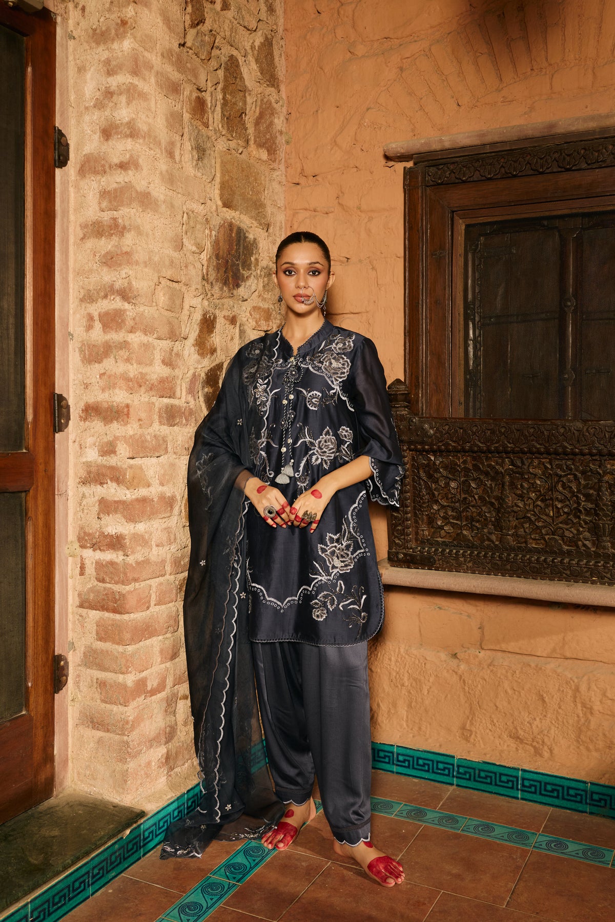 Aayat Blue Kurta and Salwar Set