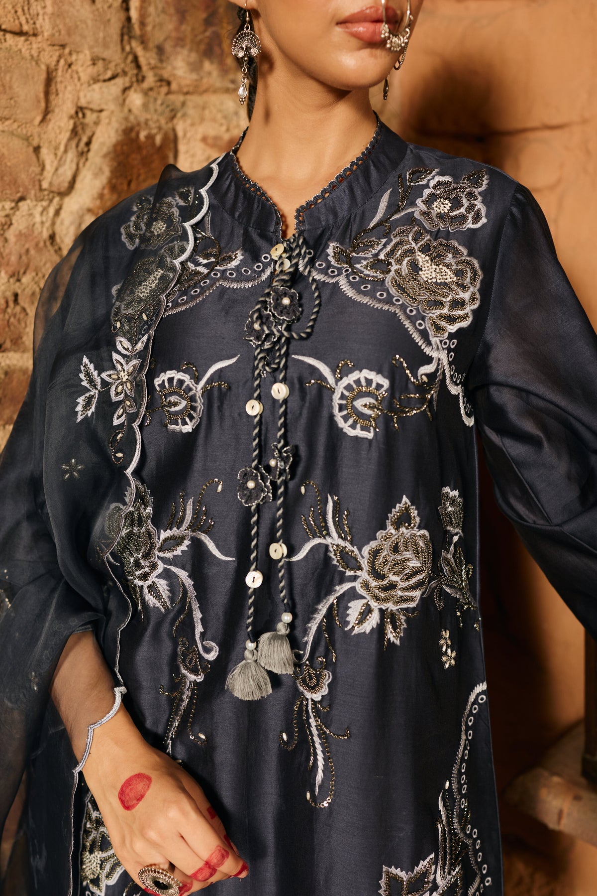 Aayat Blue Kurta and Salwar Set