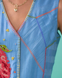 Floral Drift Vest Overlay Set