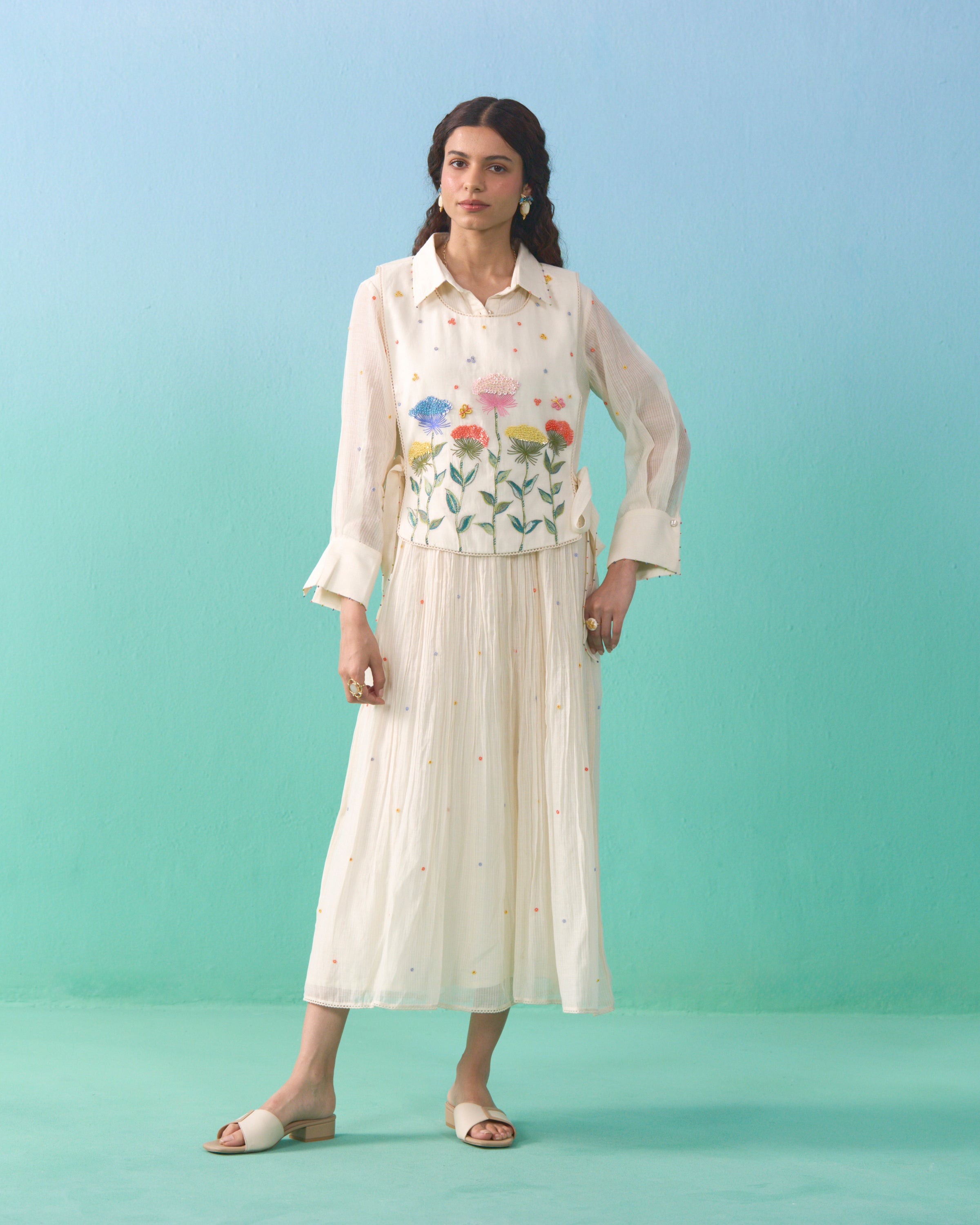 Fluer Bib Dress