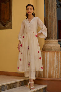 Mira Ivory Anarkali Set (Without Dupatta)