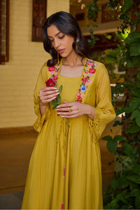 Gul Mustard Cape Set
