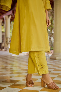 Arya Mustard Kurta Set (Without Dupatta)