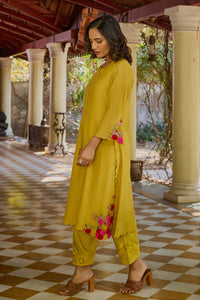 Aanya Straight Mustard Kurta Set