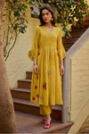 Mira Mustard Anarkali Set (Without Dupatta)