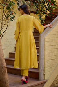 Mira Mustard Anarkali Set (Without Dupatta)
