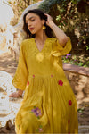 Mira Mustard Anarkali Set (Without Dupatta)