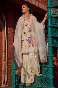Reyna Ivory Short Kurta & Gharara Set