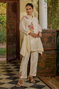 Amal Side Drop Ivory Co-ord Set