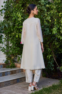 Aanya Straight Ivory Kurta Set