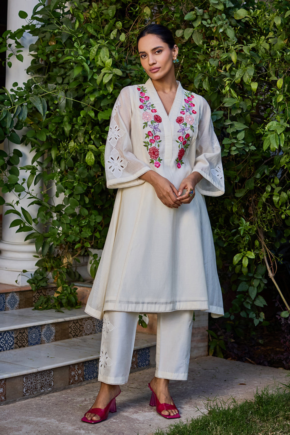 Arya Ivory Kurta Set (Without Dupatta)
