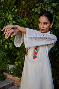 Arya Ivory Kurta Set (With Dupatta)