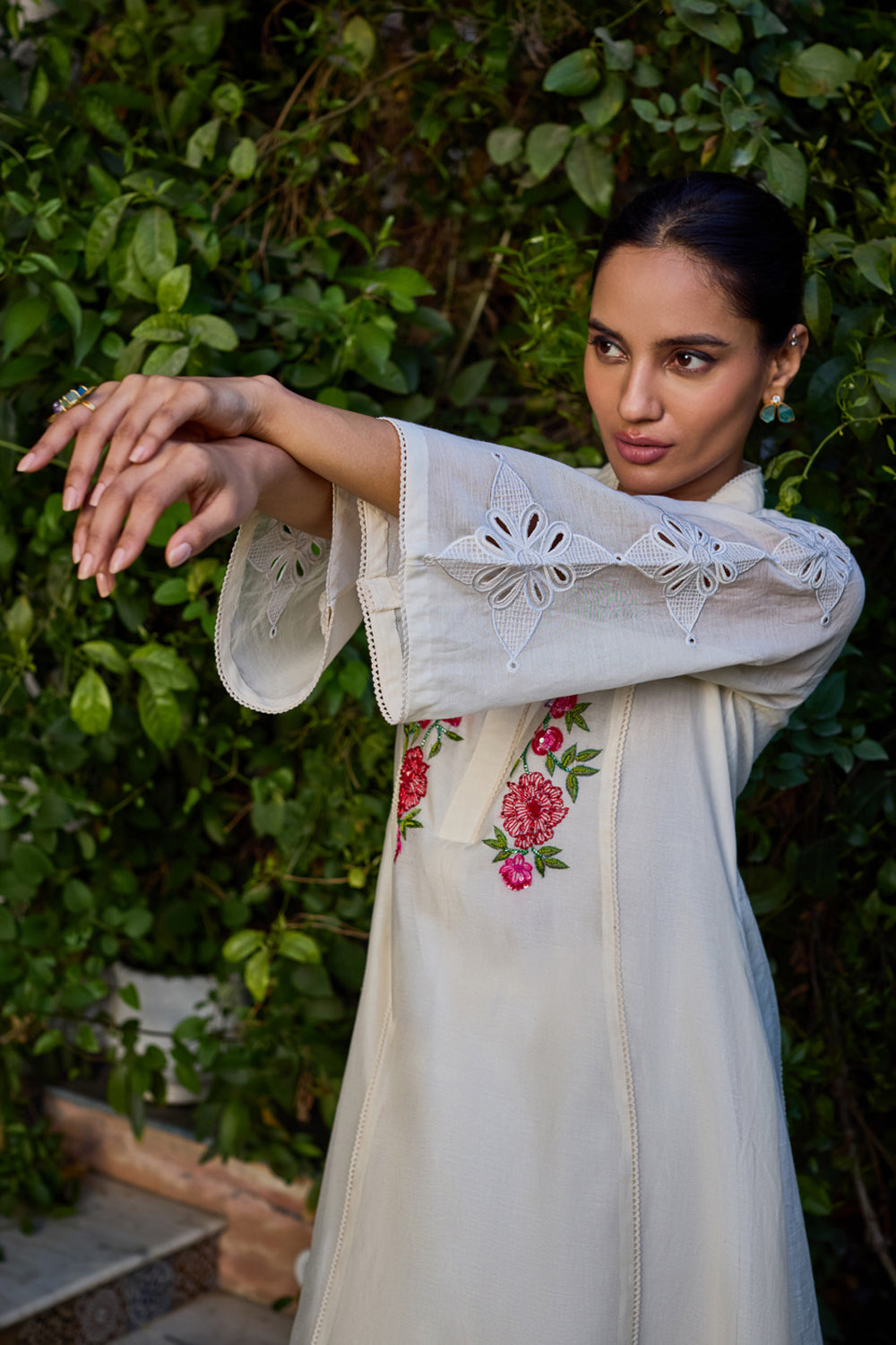 Arya Ivory Kurta Set (With Dupatta)