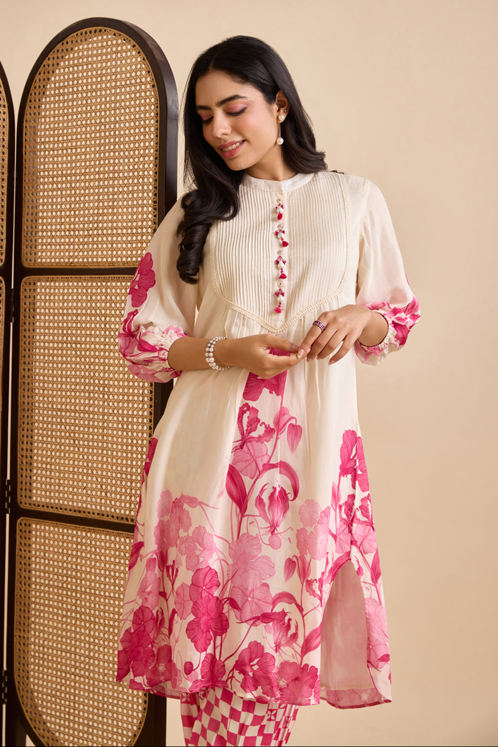Saren Pink Kurta Set