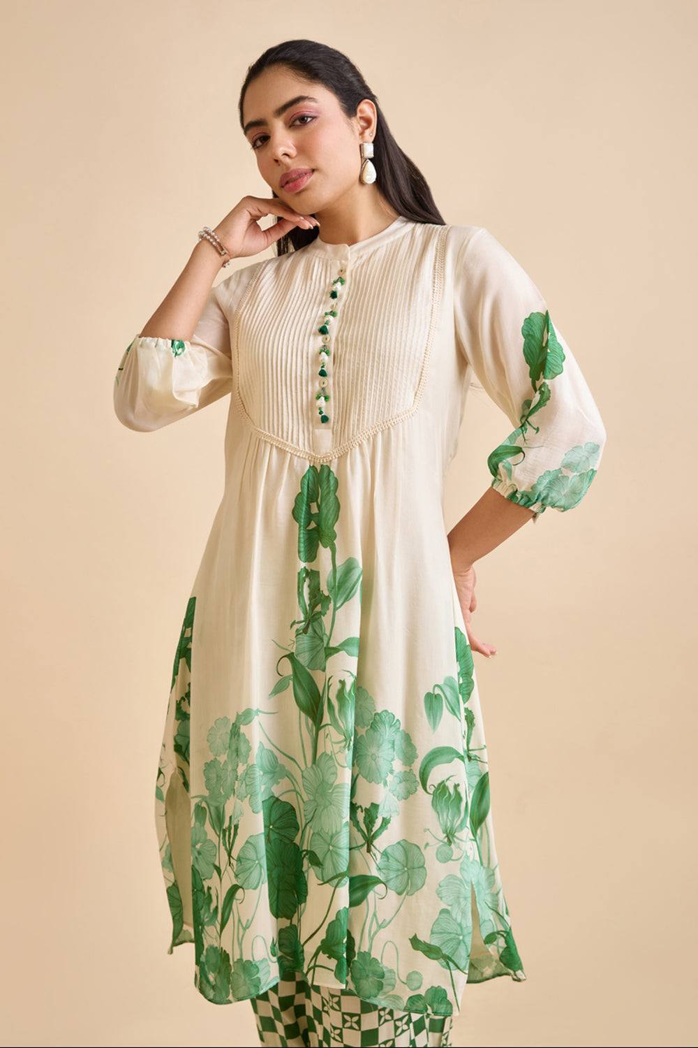 Saren Green Kurta Set
