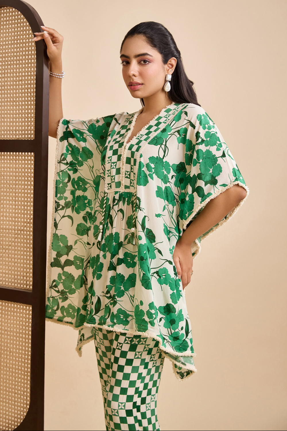 Riona Green Kurta Set