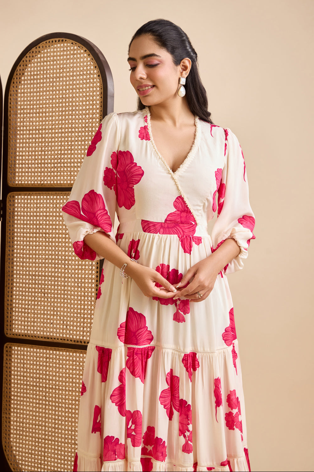 Emerine Floral Pink Dress