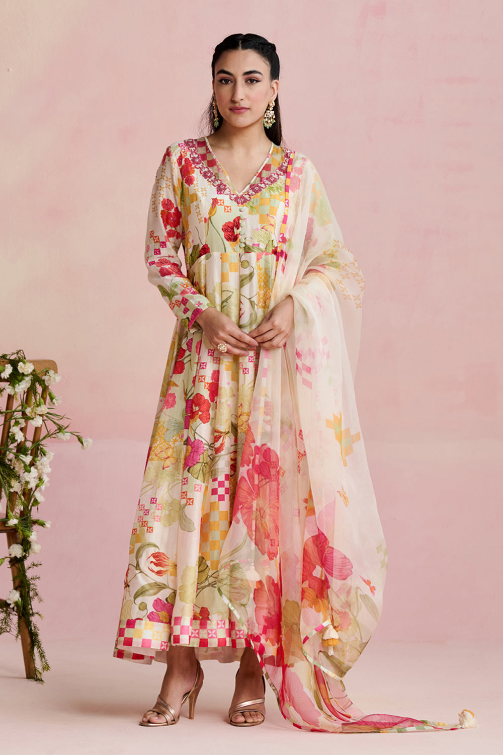 Zoha Anarkali Set